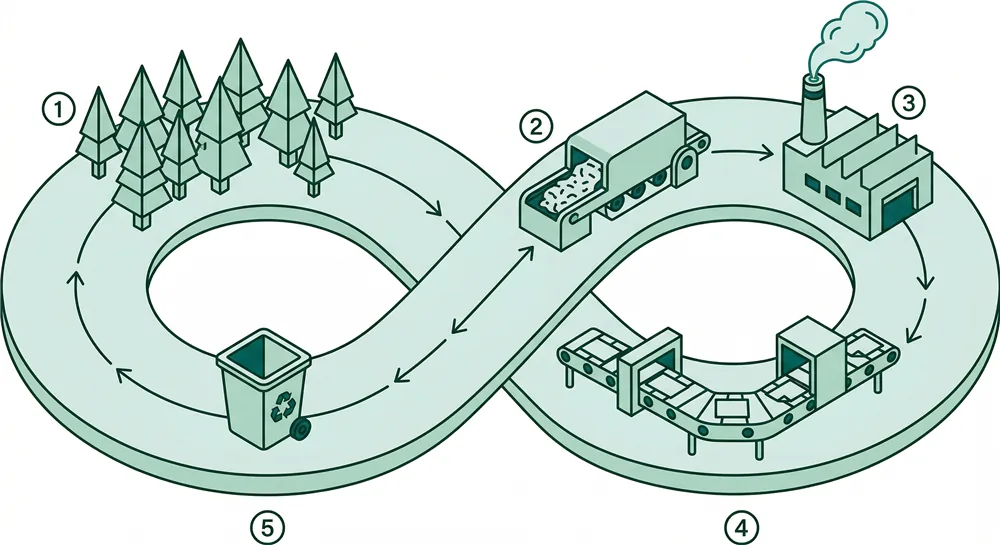 Ciclo de economía circular LC PAPER