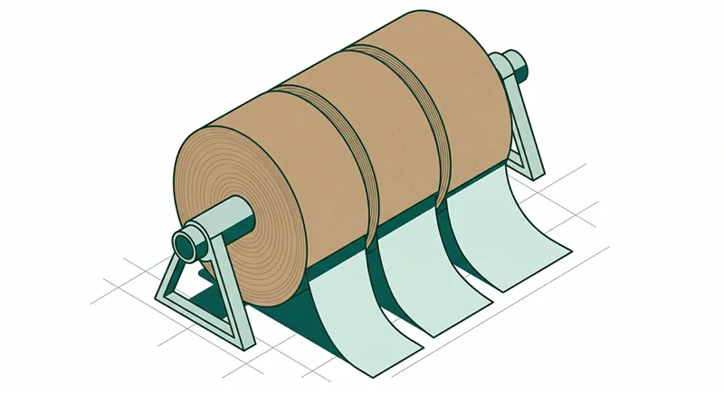 Bobina madre de papel kraft MG